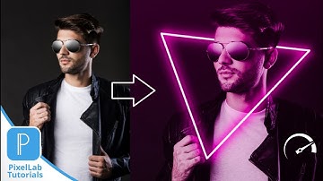 SMARTPHONE DESIGN! - Neon Effect in PixelLab.