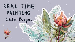 REAL TIME Direct Watercolor Painting - watercolor paint along