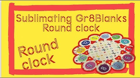 Sublimation on MDF Clock