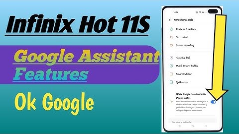 Infinix Hot 11S || Google Assistant Features How To Use 👍