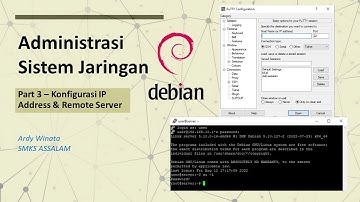 3 . Konfigurasi IP Address & Remote Server Debian 11 | Ardy Winata