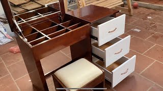 Smart Furniture Design Project // How To Make A Folding Mirror Frame Dressing Table