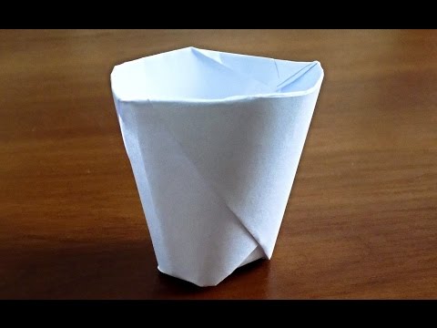 Как сделать бумажный стаканчик