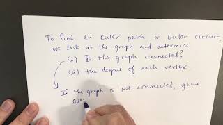Section 14.2, Video 7,  Determining if a Graph has an Euler Path or an Euler Circuit