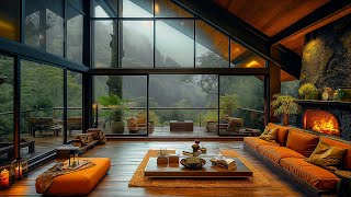 Rainy Day Retreat - Forest Cabin with Crackling Fireplace Ambiance for Comfort and Relaxation 🌧️🏠🔥