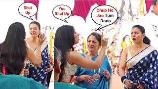 Kajol And Sister Tanisha Mukherjee Fight At Durga Puja 2021
