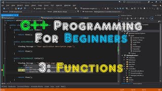C++ Programming For Beginners - 3: Functions.