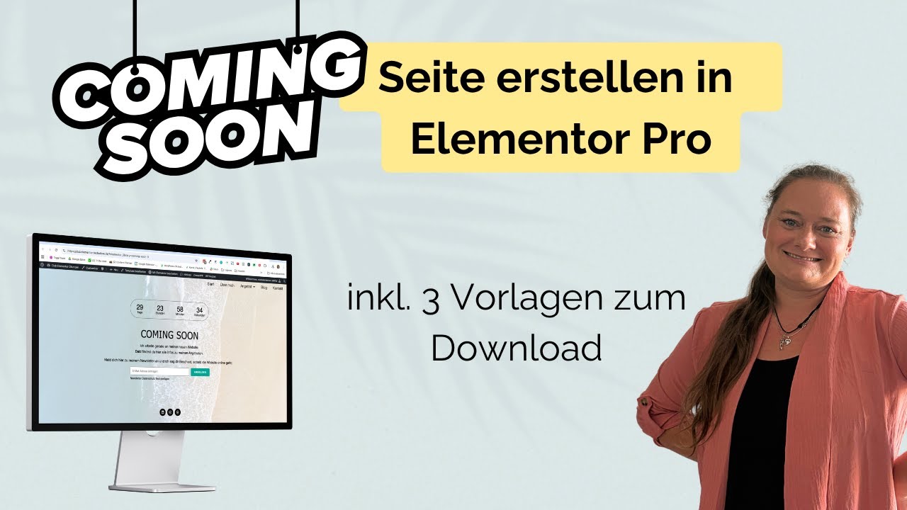 Coming Soon Seite in wenigen Minuten erstellen - inkl. Vorlagen zum Download