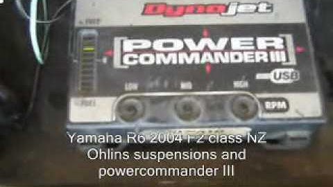 setting throttle position in a R6 with power commander III USB
