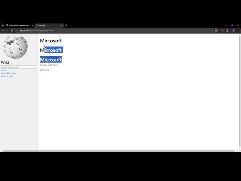 CS50W - Project 1