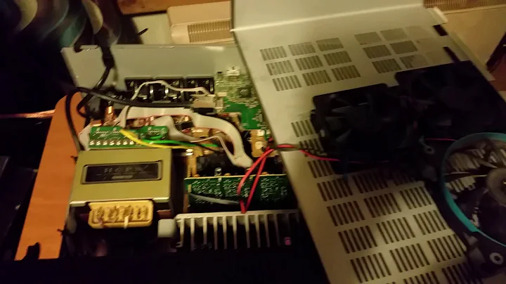 Onkyo 609 Reciever Overheating fixed with bits I had to hand (hdmi board has already been replaced)
