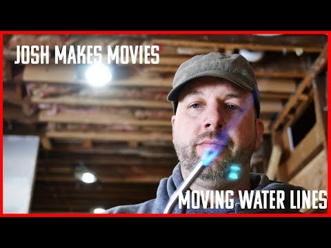 Moving Water Lines. DIY Plumbing renovation