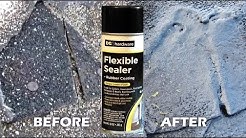fixing a roof leak with FLEXIBLE SEALER SPRAY