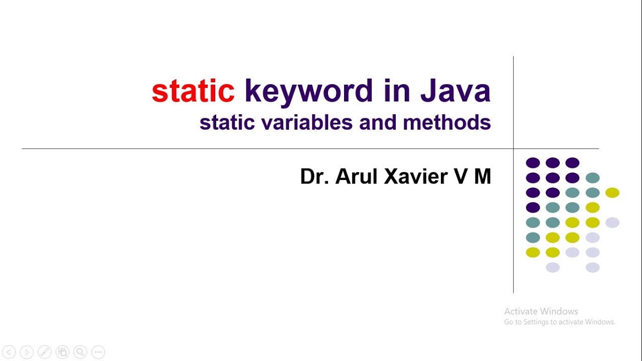 Use Of Static Keyword In Java YouTube Use Of Static Keyword In Java YouTube