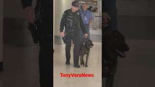 LAX airport police and K9 Keeping Passengers Safe at LAX