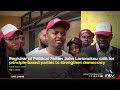 Registrar of Political Parties calls for principle-based parties to strengthen democracy