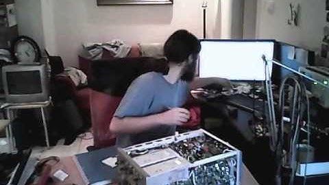 Tektronix 485 repair timelapse