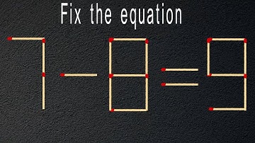 Turn the wrong equation into correct | Matchstick Puzzle  #mindtest #matches #puzzlegames #riddles