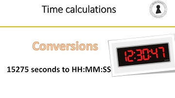 Conversions: Converting to digital time format HH:MM:SS