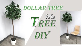 Dollar Tree DIY TREE / 5 ft Tree DIY / Indoor Tree DIY