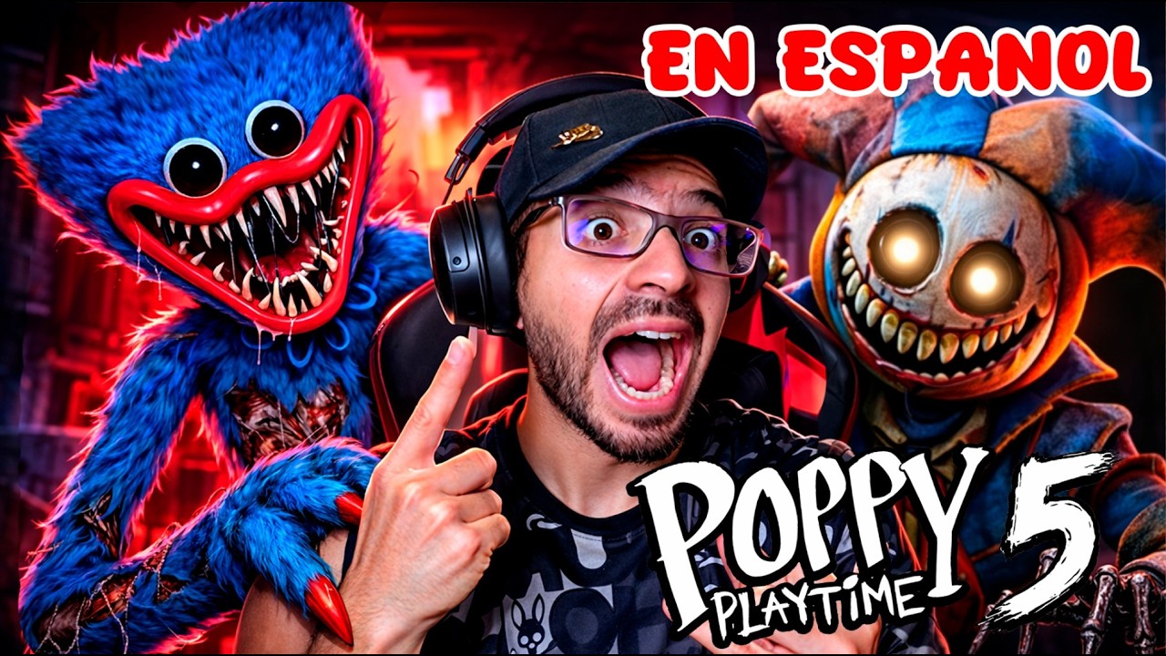 HUGGY WUGGY ME ATACA DE NUEVO en POPPY PLAYTIME: CAPÍTULO 5 en ESPAÑOL | Luky