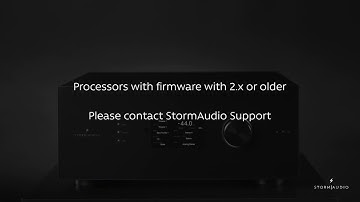 StormAudio - Firmware Update
