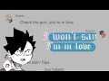 Student Lev | KuroShou Confession | Rare Ship Confessions | I Won’t Say (I’m In Love)