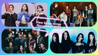 my favorite new kpop songs from november 2023