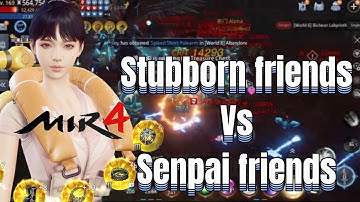 MIR4 Global Stubborn & Gadot vs Senpai & bigfour team expedition pvp