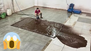 İnanılmaz Derecede Sert, Kirli Ve Su Basmış Halı Temizliği Asmr