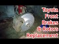 Toyota Camry Front Brake Pads And Rotor Replacement