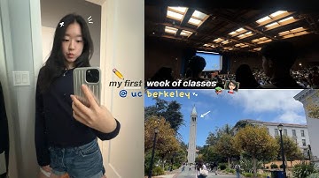 first week of classes @ uc berkeley 📃👩🏻‍🏫⋆⭒˚｡⋆: year 2