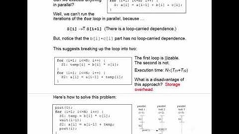Lecture 5b. DOACROSS parallelism