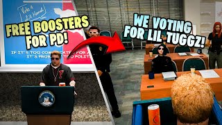 Will Tuggz Be Successful In Convincing PD To Vote For Him?? | NoPixel RP | GTA RP | CG