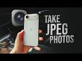 How to Take JPEG Photos on iPhone (tutorial)