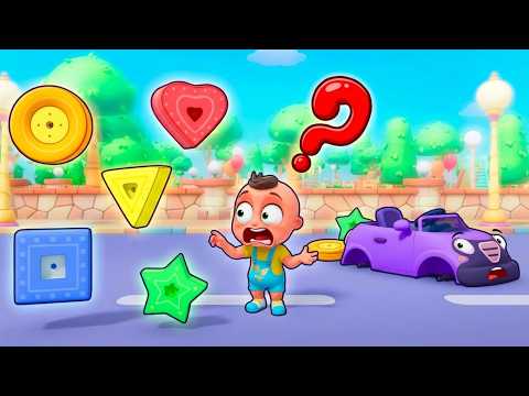 Shapes Song for Kids ⭕🟦 German Nursery Rhymes + More Songs | Baby Berry Cartoon & Fun 🌈