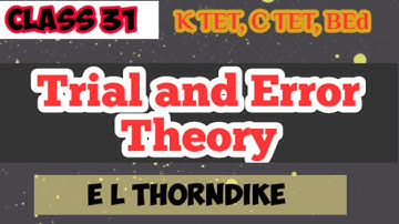 Trial and Error Theory of Learning in Malayalam| E L Thorndike | K TET | B Ed | C TET