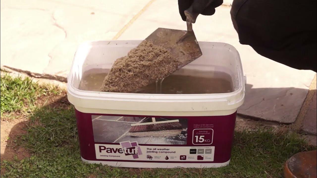 How to Joint your Patio Paving Pavetuf Jointing Compound YouTube
