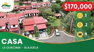 Casa de 1 planta con 3 habitaciones a la venta en condominio Vila Jardín Real en La Guacima.