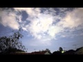 Timelapse of Summer Heatwave Sunset in Melbourne with storms in Distance