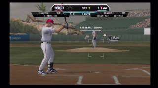 MLB 2K10 (Wii) Angels vs. Rangers (Part 1)
