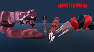 Real Worm, Death Monster, God Worm, Sandworm 3D Size Comparison #monster  screenshot 5