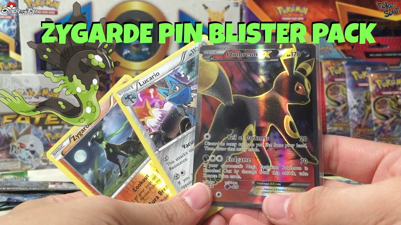 Zygarde Pin Blister Fates Collide Booster Packs Opening w/ Umbreon Full Art!