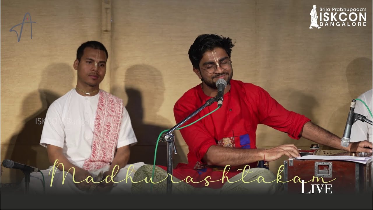 Madhurashtakam Live at iskconbangalore  Agam  Krishna Bhajan  Adharam Madhuram