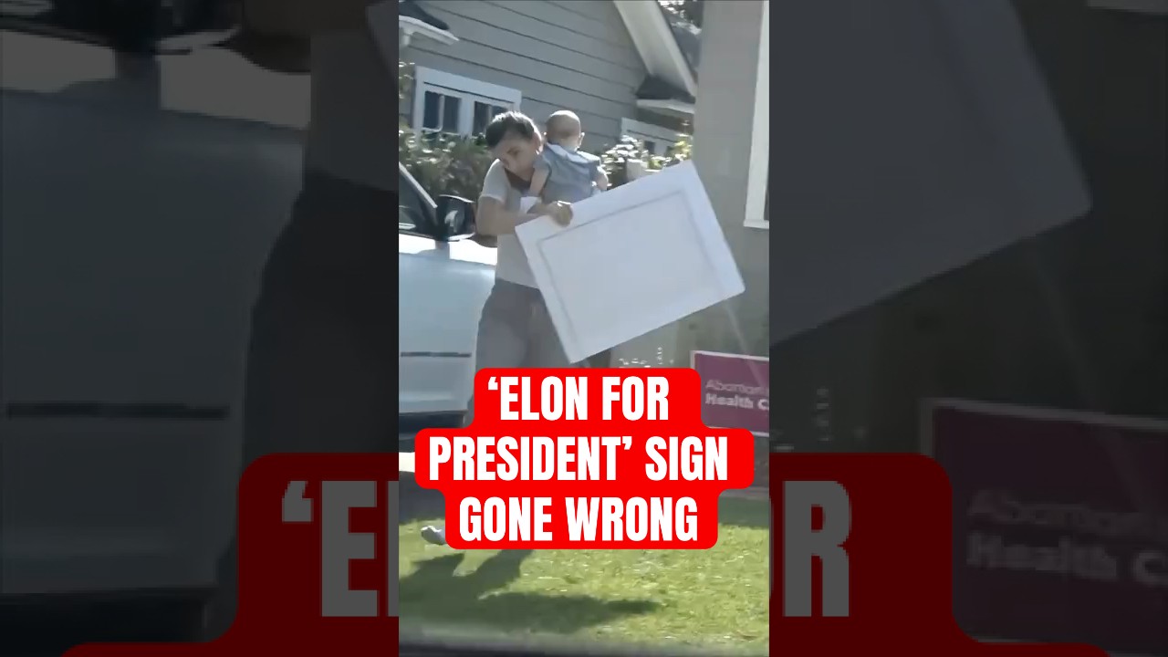 Lib FREAKS OUT Over Elon Sign…🤣