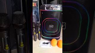 🔥 Brodu Bluetooth Karaoke Speaker | RGB Light & Dual Mic | Powerful Sound Test 🔊 #shorts #speaker