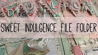 Sweet Indulgence Mint Green File Folder | OohLaLa Vintage Treasures