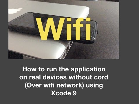 Xcode 9 : Now you can run your application on real devices over wifi without cord.