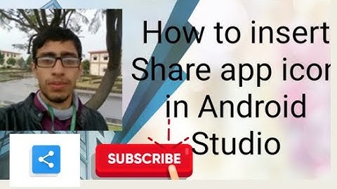 How to Add Share Button icon in android studio
