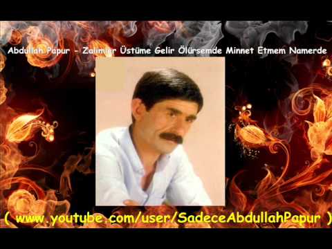 Abdullah Papur - Zalimler Üstüme Gelir Ölürsemde Minnet Etmem Namerde